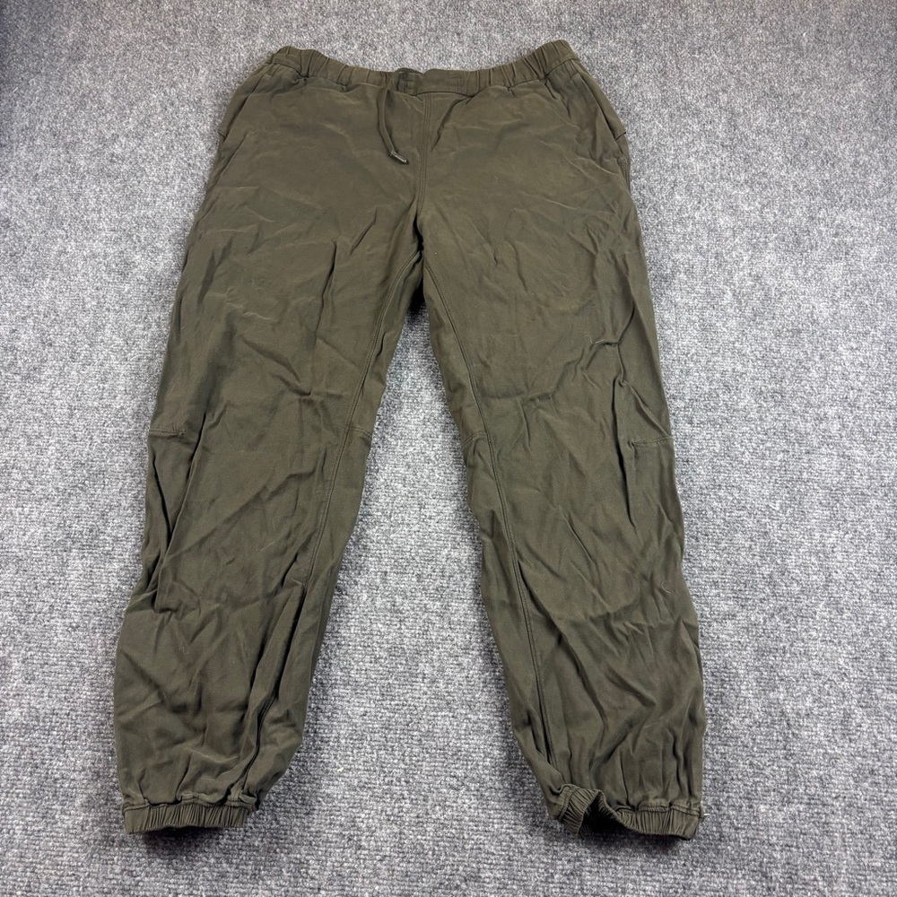 LULULEMON Women’s Essential Affinity Mid-Rise Joggers Dark Olive Green size: 8 - Picture 3 of 11